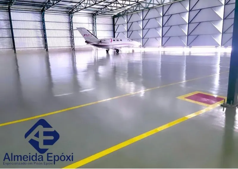 Pintura de piso com tinta epóxi