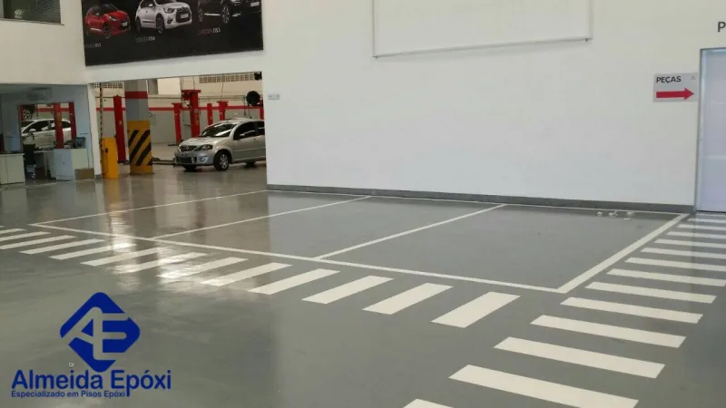 Revestimento epóxi para estacionamento